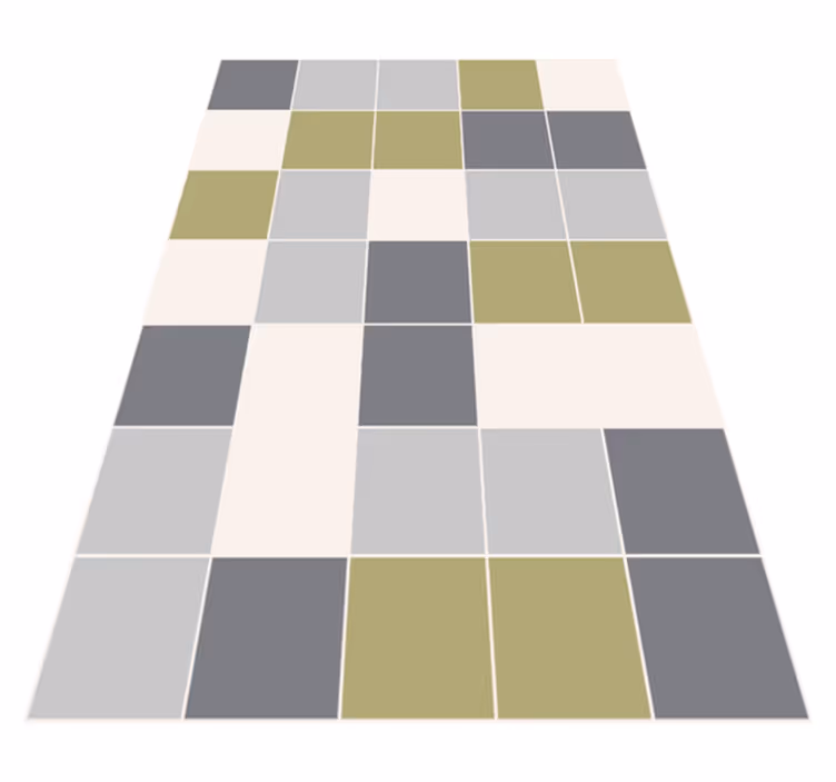 Geometrinen laattasuunnittelu laatta vinyylimatto - Tenstickers