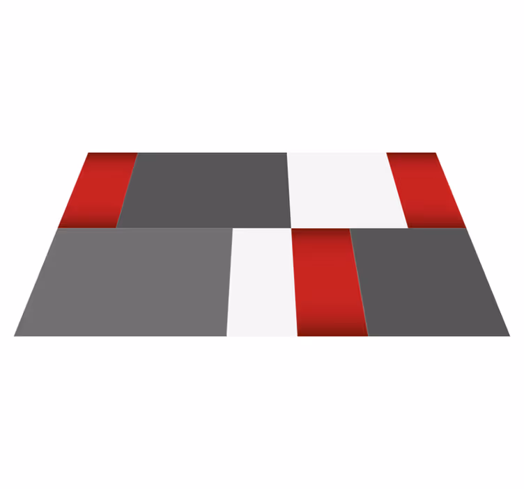 Minimalistisia lohkoja vinyylimatto minimalistinen - Tenstickers