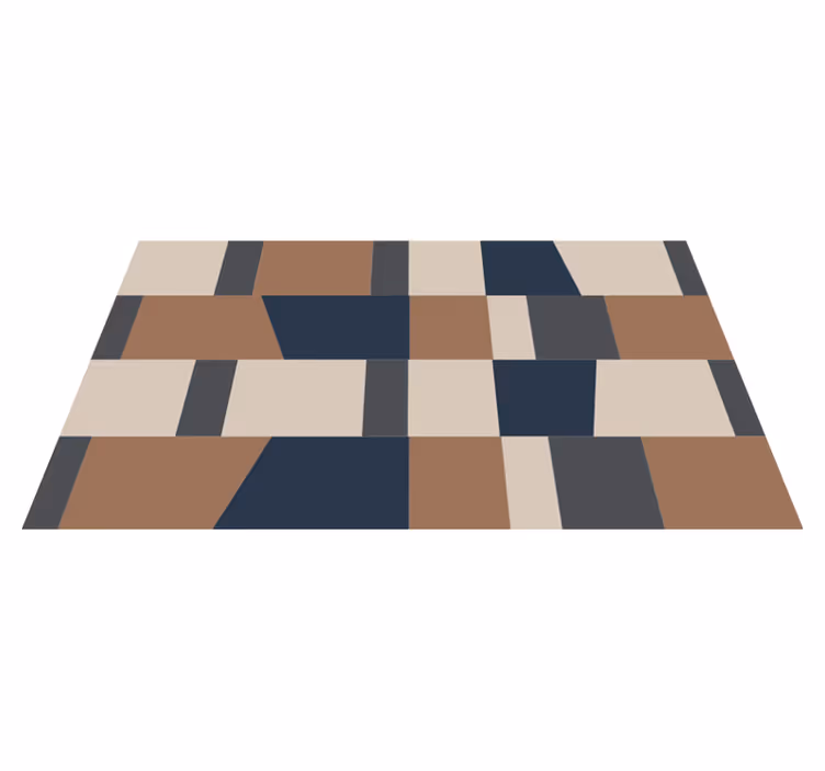 Geometrinen raitakuvio vinyylimatto raidallinen - Tenstickers