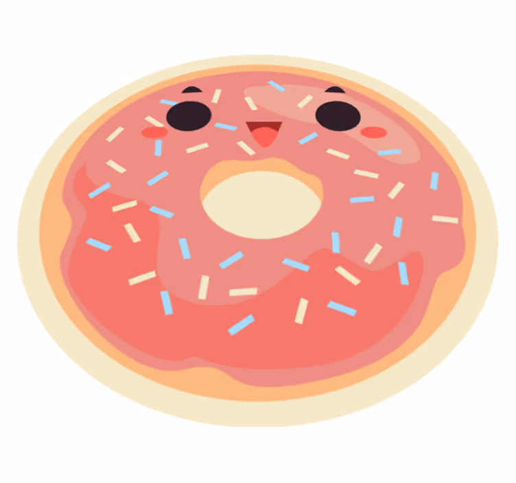 Animoitu munkki Lisää vinyylimatto lapsille - Tenstickers