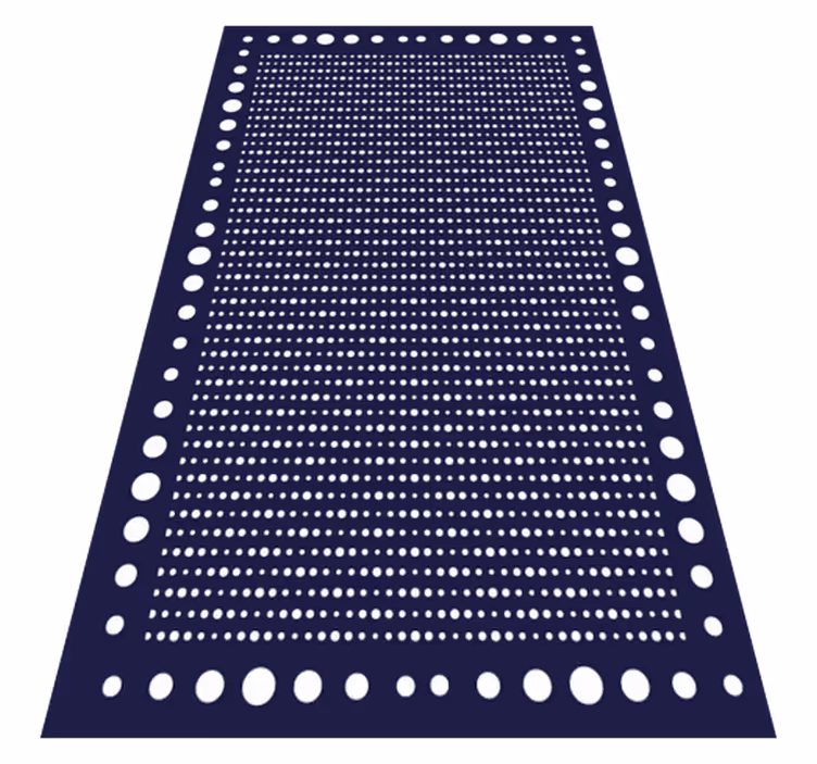Täpläraja vinyylimatto geometrinen - Tenstickers
