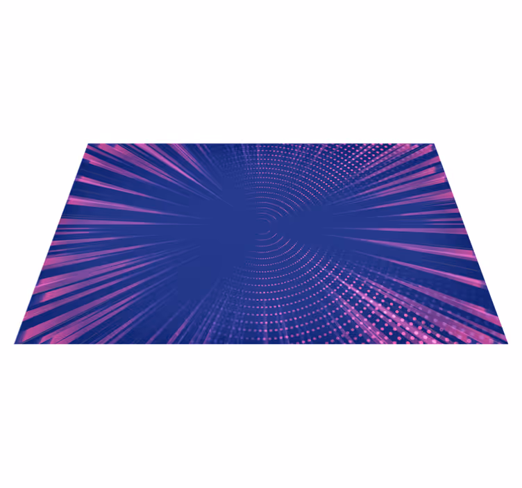 Optinen säteily vinyylimatto geometrinen - Tenstickers
