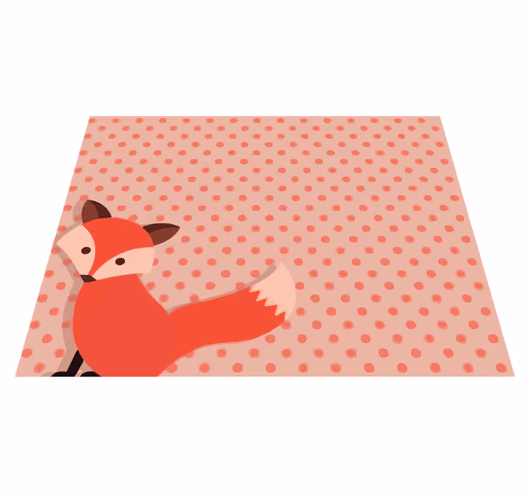 Pilkullinen kettu eläin vinyylimatto - Tenstickers