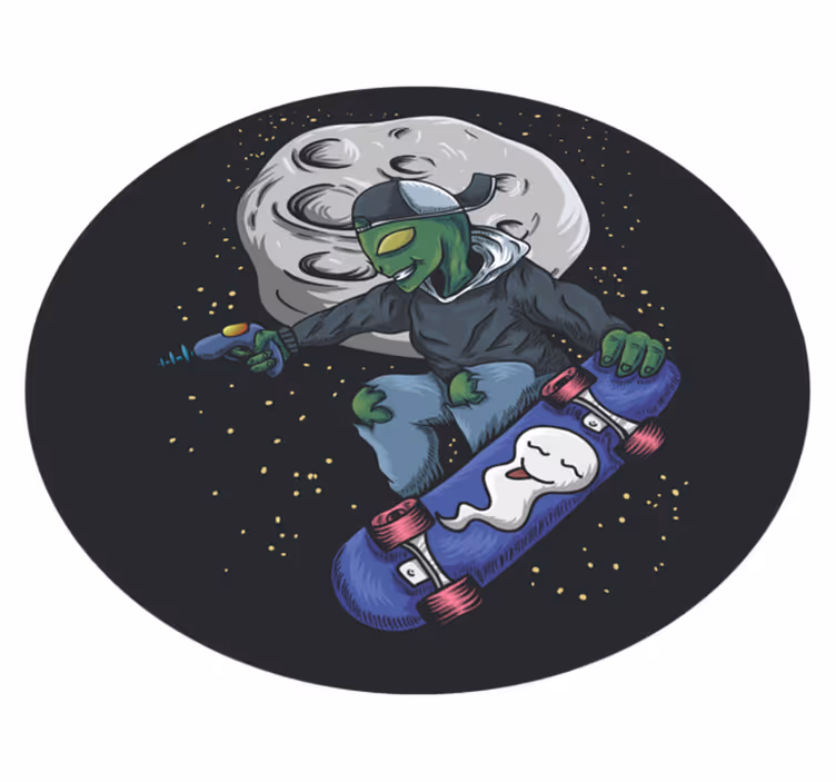 Rullalautailu alien Lisää vinyylimatto lapsille - Tenstickers