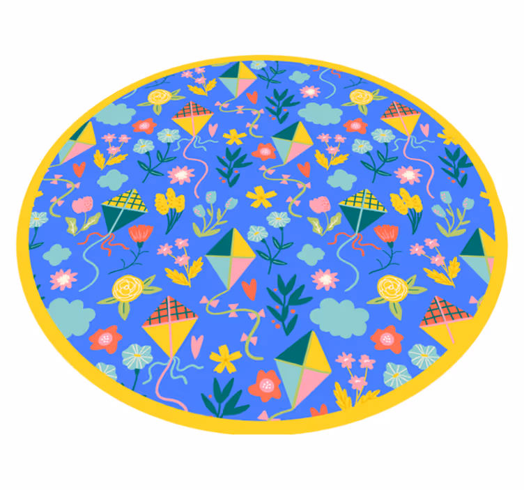 Kukka leija-aihe kukka vinyylimatto - Tenstickers