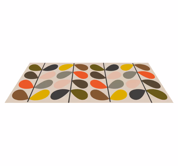 Orla kiely kuvio moderni vinyylimatto - Tenstickers