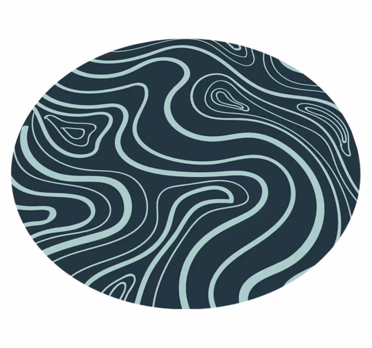 Topografiset ääriviivat Tekstuuri vinyylimatto - Tenstickers