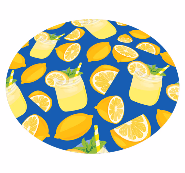 Limonadi virvoke keittiön vinyylimatto - Tenstickers