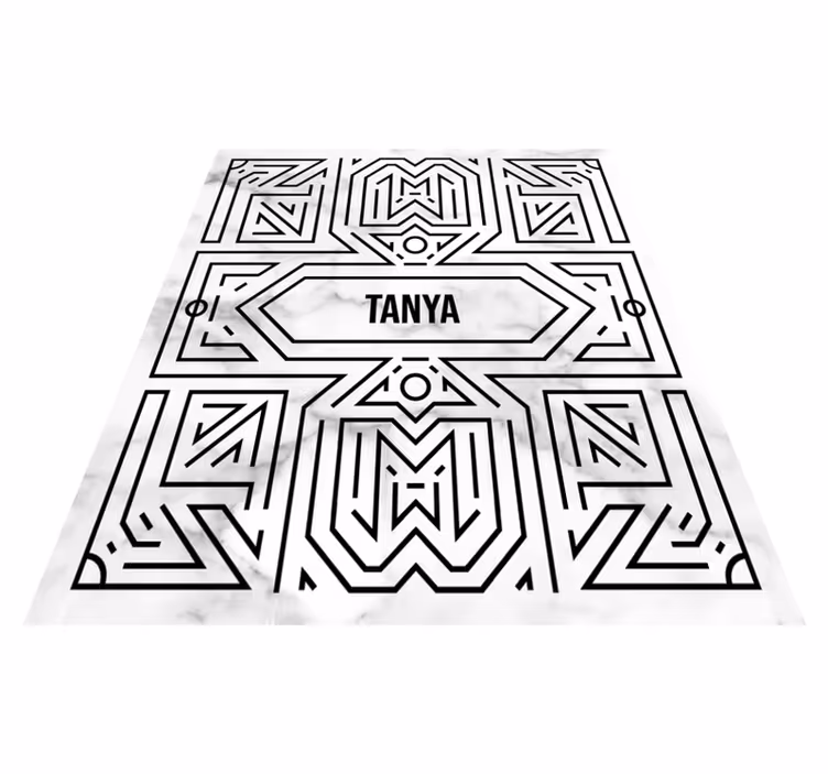 Art deco -sokkelo teinin vinyylimatto - Tenstickers