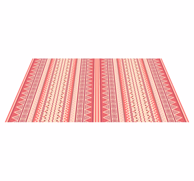 Pinkkiraidallinen kilim etninen vinyylimatto - Tenstickers