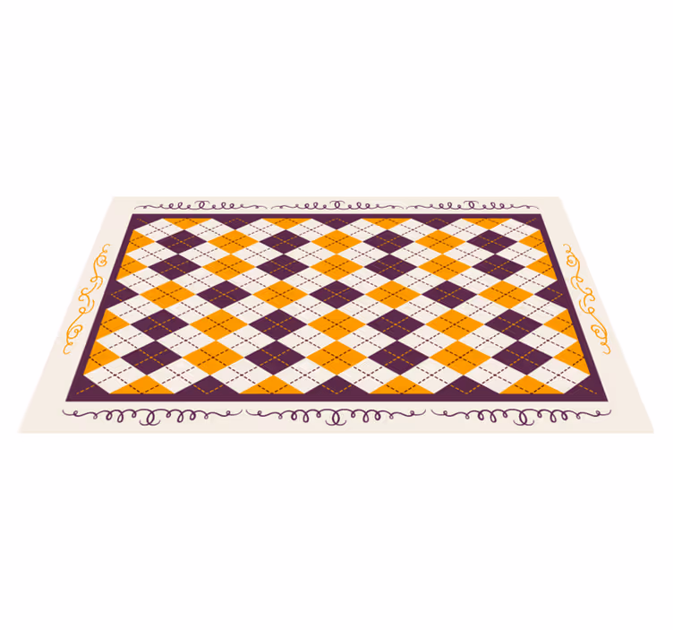 Geometrinen chevron-aihe kaakeli vinyylimatto - Tenstickers
