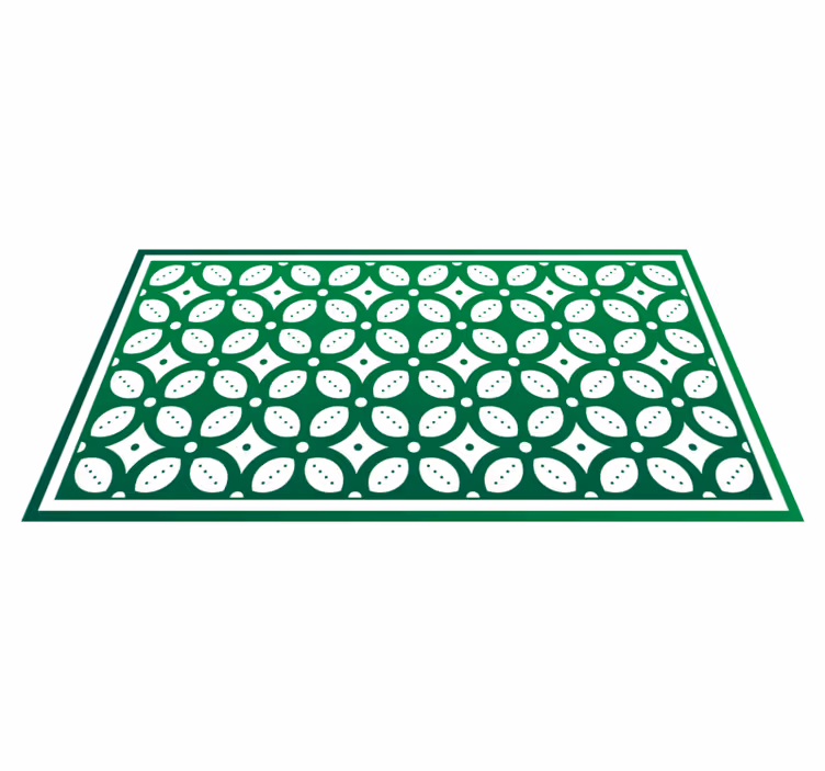 Geometrinen lehtiaihe keittiön vinyylimatto - Tenstickers