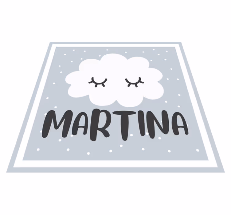 Täplikäs nimi nimi vinyylimatto - Tenstickers