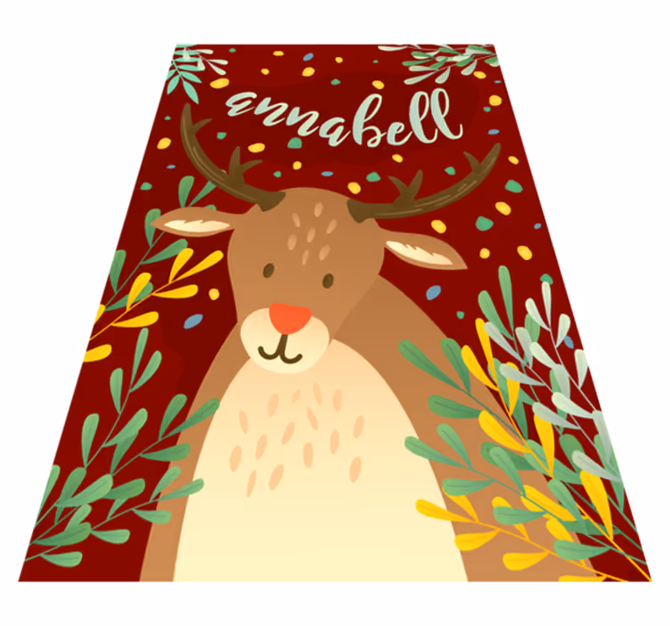 Poro nimeltä jouluinen vinyylimatto - Tenstickers