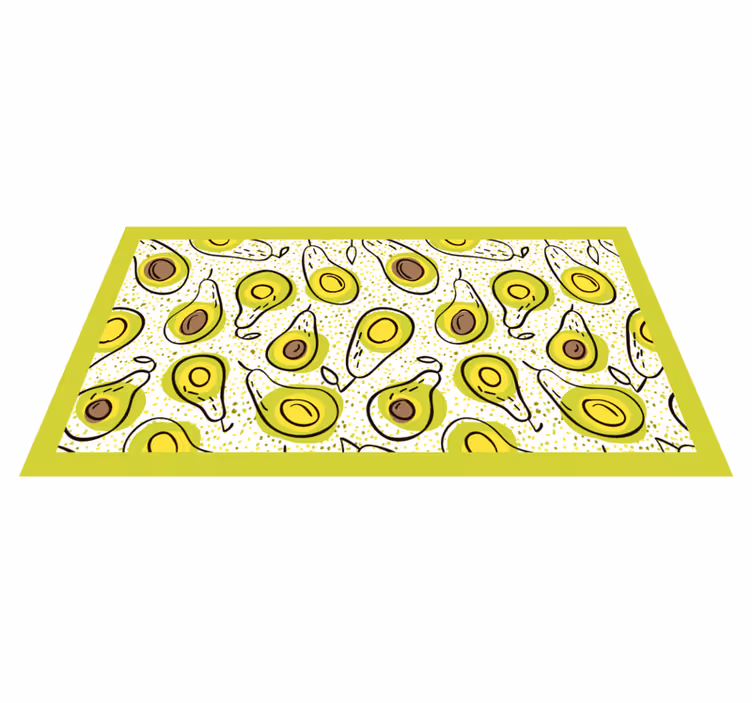 Avokadon ilo keittiön vinyylimatto - Tenstickers