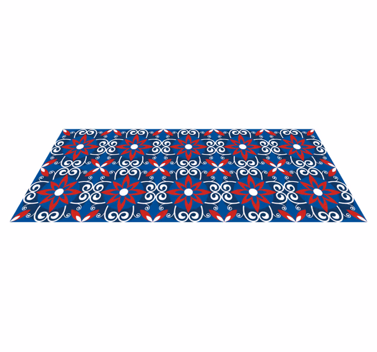 Fleur de lis beija laatta vinyylimatto - Tenstickers