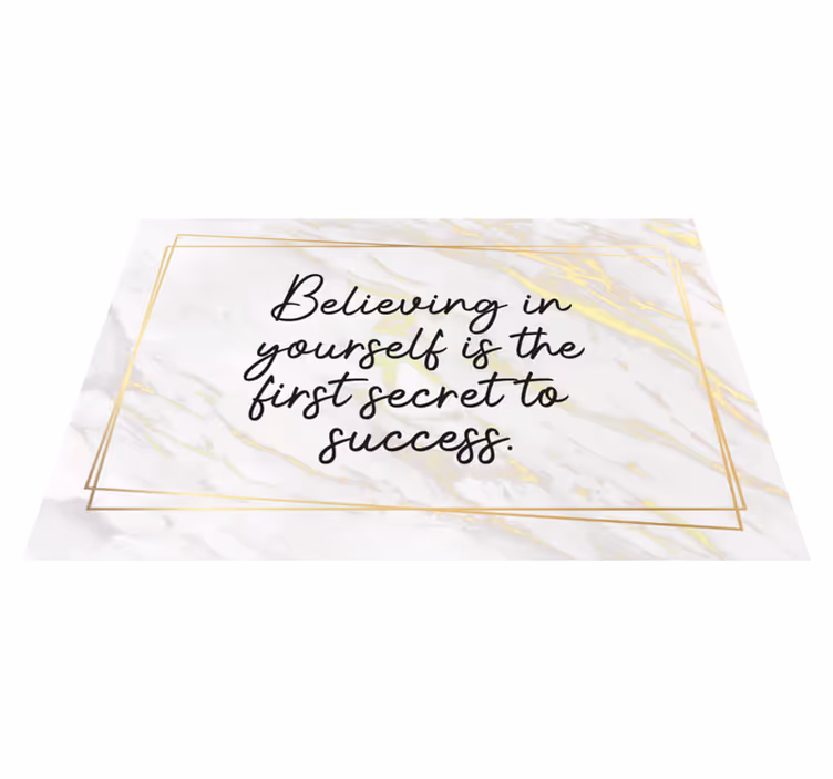 Inspiroiva lainaus nimi vinyylimatto - Tenstickers