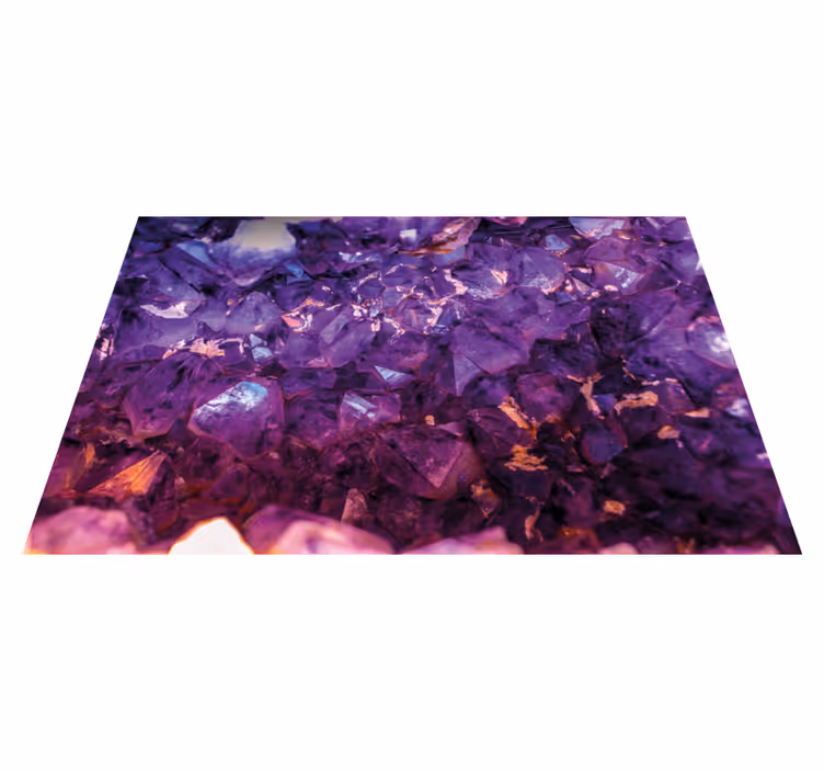 Violetti kristalli kivinen vinyylimatto - Tenstickers