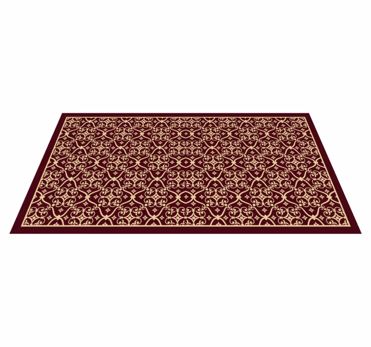 Tyylikäs mosaiikki vinyylimatto retro - Tenstickers