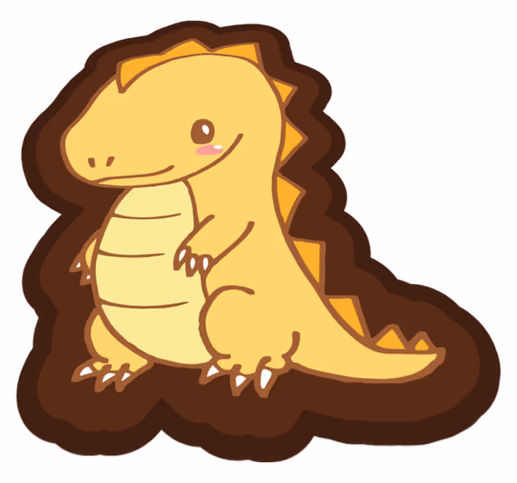Söpö dinosaurus dinosaurus lastenhuone vinyylimatto - Tenstickers