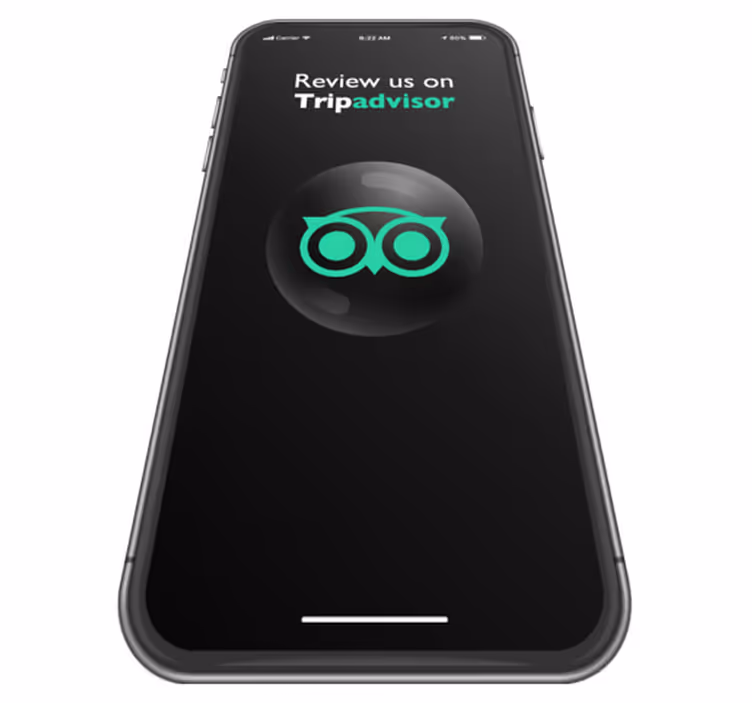 Arvostele meidät tripadvisorissa vinyylimatto alennuksessa - Tenstickers
