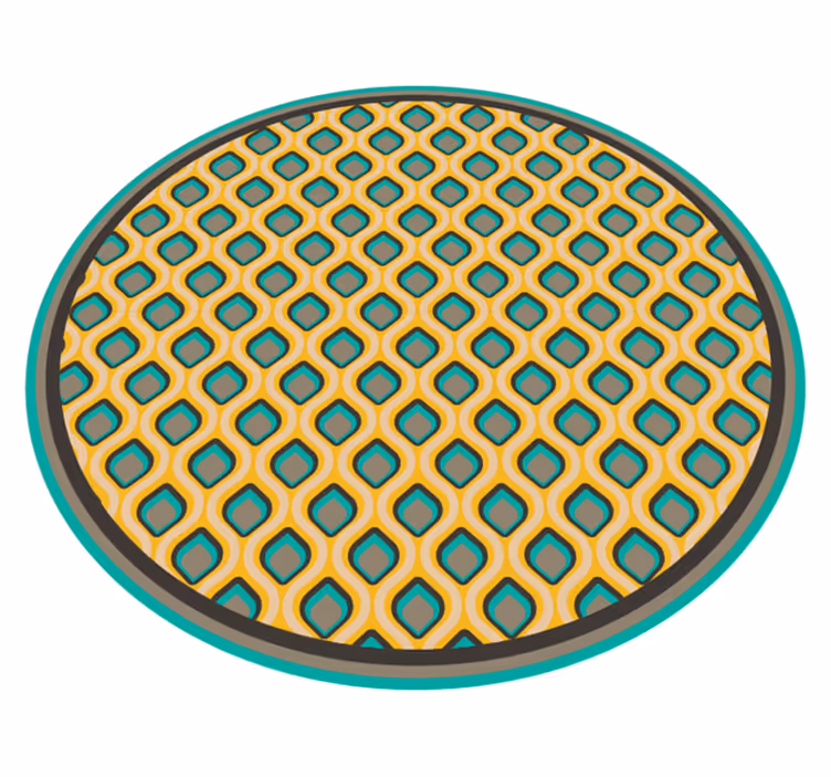 Mod mid-century -kuvio keittiön vinyylimatto - Tenstickers