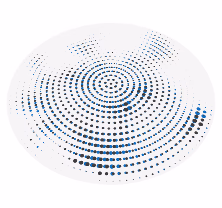 Mustat ja siniset pisteet vinyylimatto mosaiikki - Tenstickers