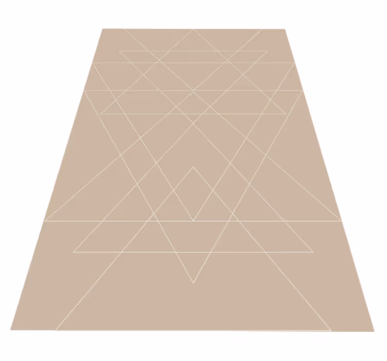Geometrinen kuviollinen matto moderni vinyylimatto - Tenstickers