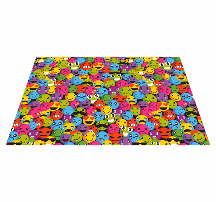 Emoji-koostumus teinille vinyylimatto - Tenstickers