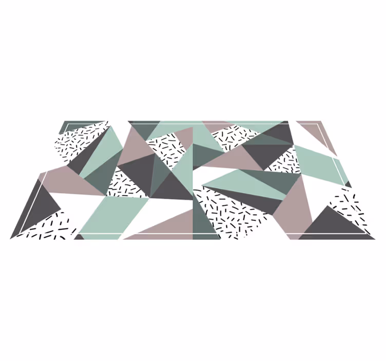 Abstrakteja kolmionmuotoja geometrinen vinyylimatto - Tenstickers
