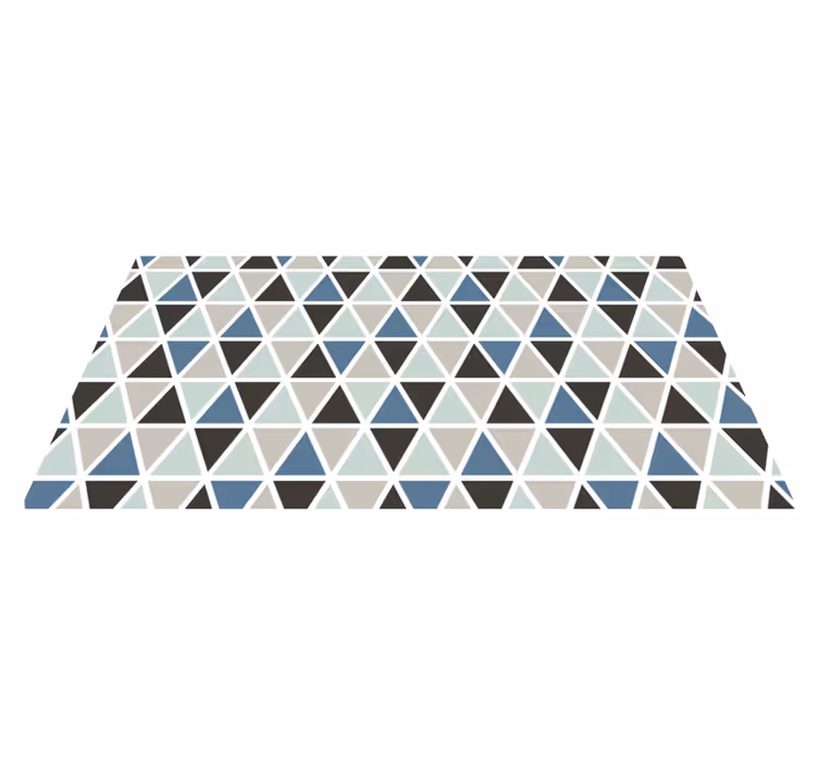 Kolmionmuotoiset väriosiot geometrinen vinyylimatto - Tenstickers