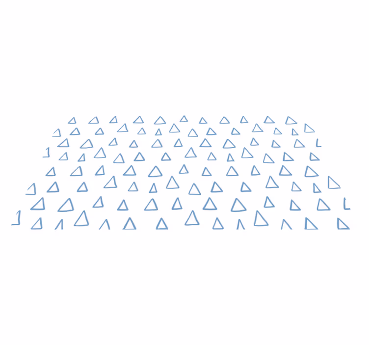 Kolmiokuvioinen muotoilu geometrinen vinyylimatto - Tenstickers