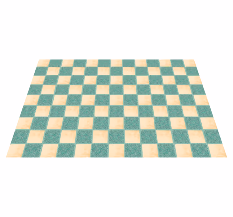 Ruudullinen ohi matto vinyylimatto mosaiikki - Tenstickers