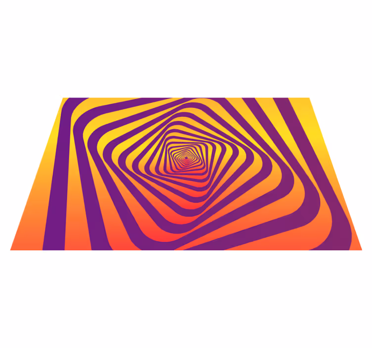 Spiraalivärinen kuvio geometrinen vinyylimatto - Tenstickers