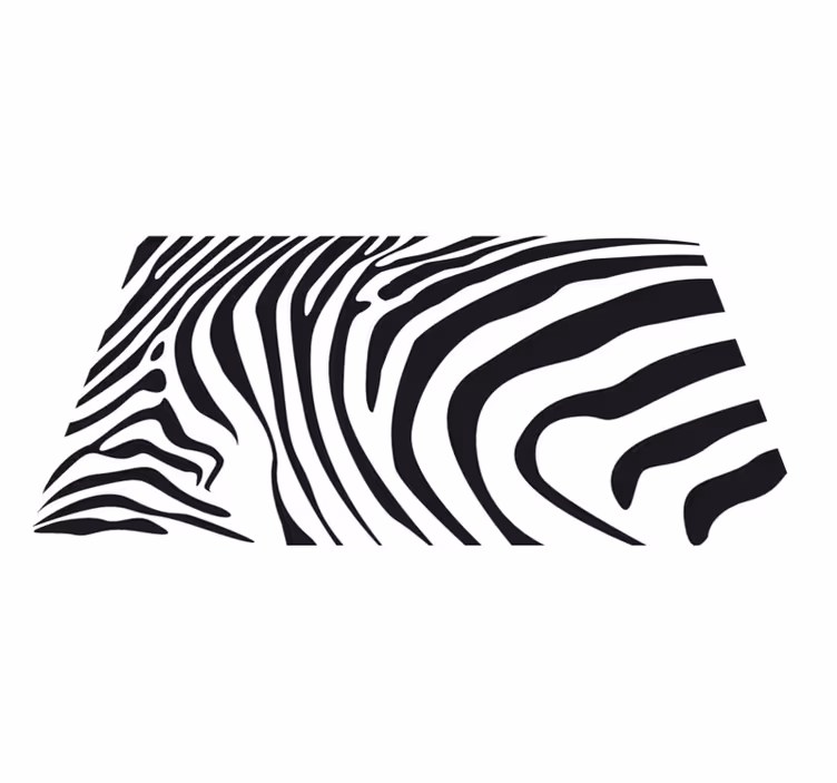 Zebra raidat eläin vinyylimatto - Tenstickers