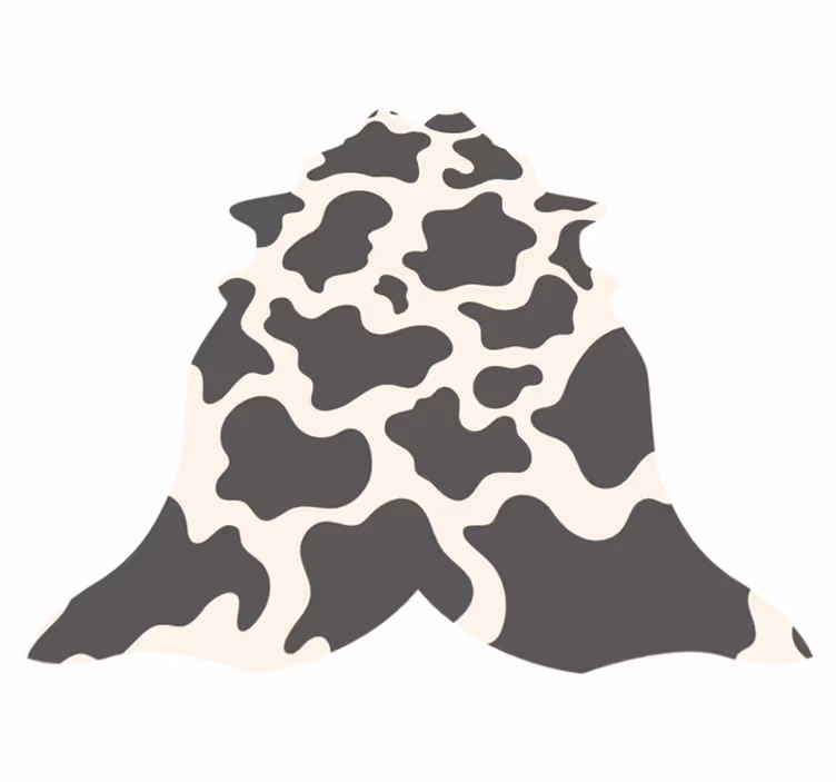 Lehmän muoto vinyylimatto eläinpainatus - Tenstickers