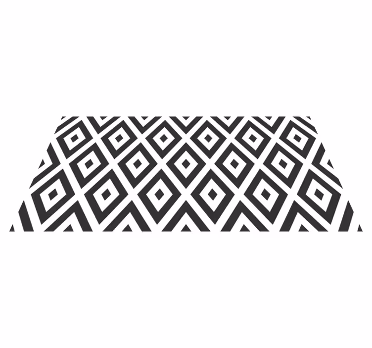 Timanttijärjestely geometrinen vinyylimatto - Tenstickers