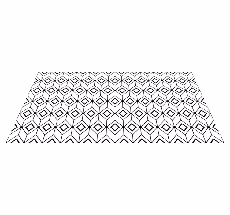 Ateenan geometrinen laattaefekti keittiön matto - Tenstickers