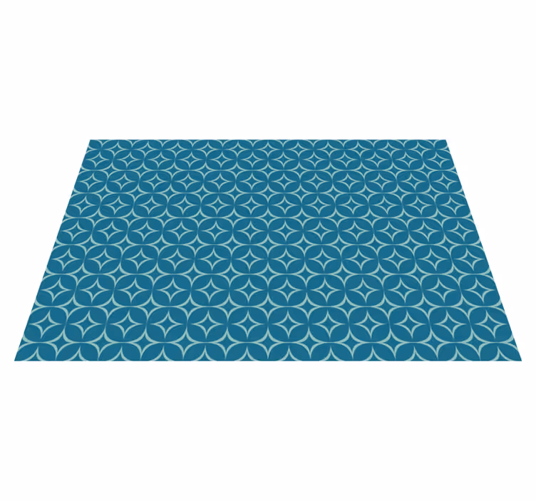 Pyöreä kuviollinen matto geometrinen vinyylimatto - Tenstickers