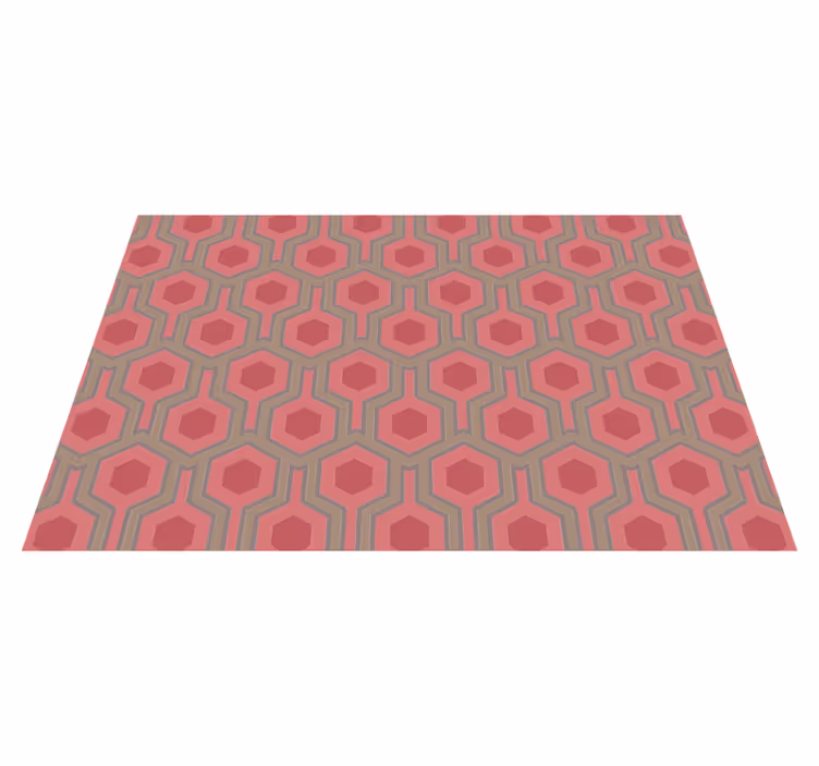Hunajakennokokoonpano geometrinen vinyylimatto - Tenstickers