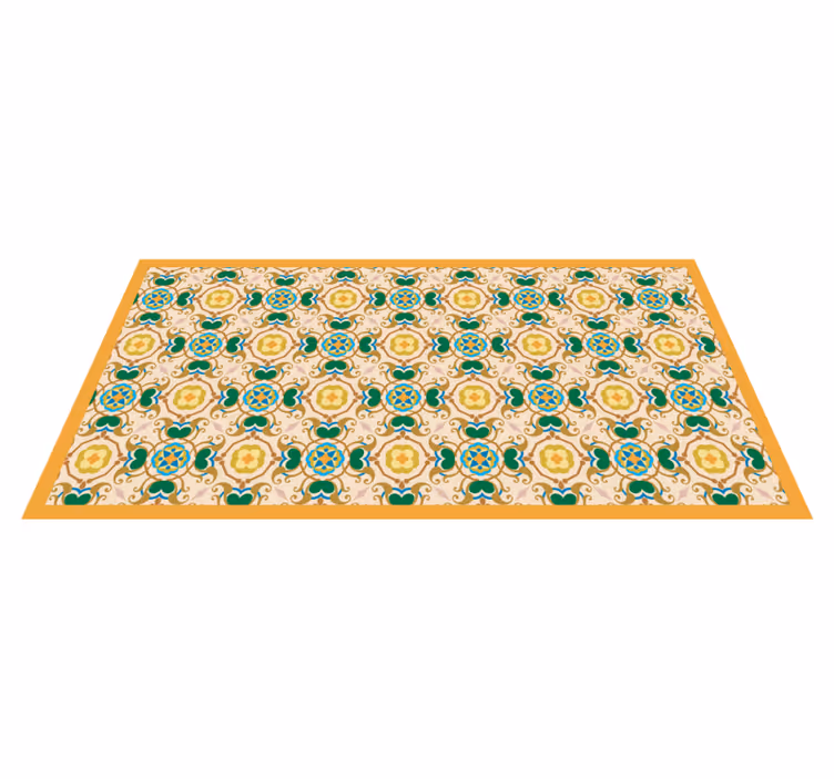 Turkkilainen mosaiikkilaattaefekti vinyylimatto mosaiikki - Tenstickers