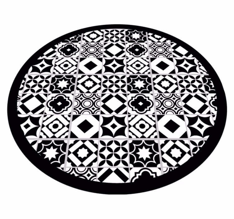 Yksivärinen kuosi mosaiikki vinyylimatto - Tenstickers