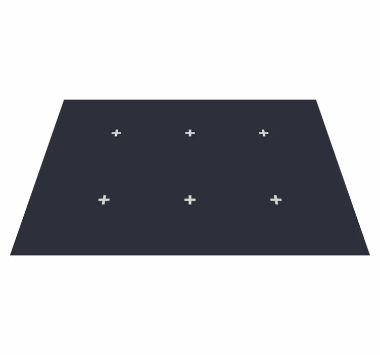 Tumma geometrinen kuvio minimalistinen vinyylimatto - Tenstickers