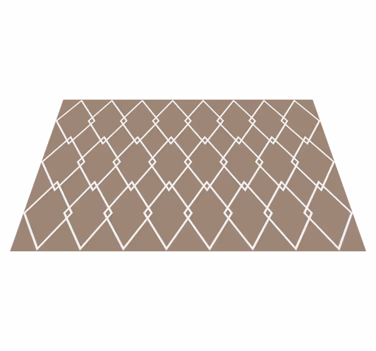 Risteäviä timantteja geometrinen vinyylimatto - Tenstickers
