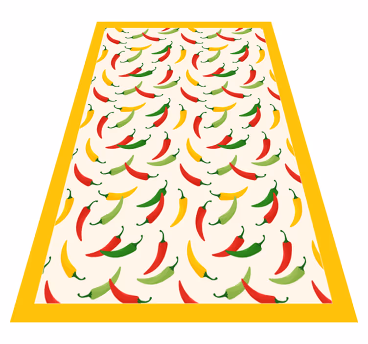 Chilipippuri-aihe keittiön vinyylimatto - Tenstickers