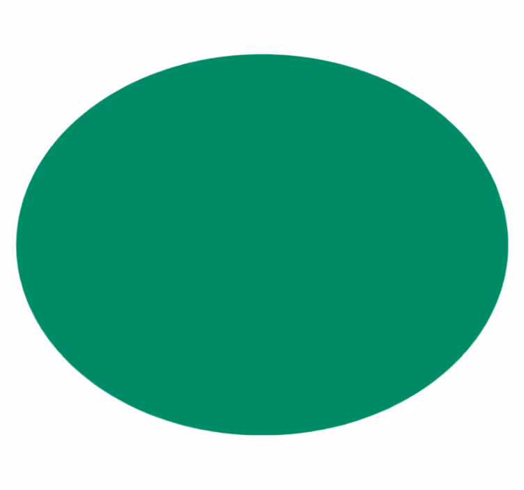 Eloisa vihreä pyöreä vinyylimatto - Tenstickers
