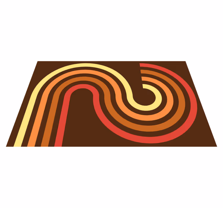 Retro-raidat vintage vinyylimatto - Tenstickers