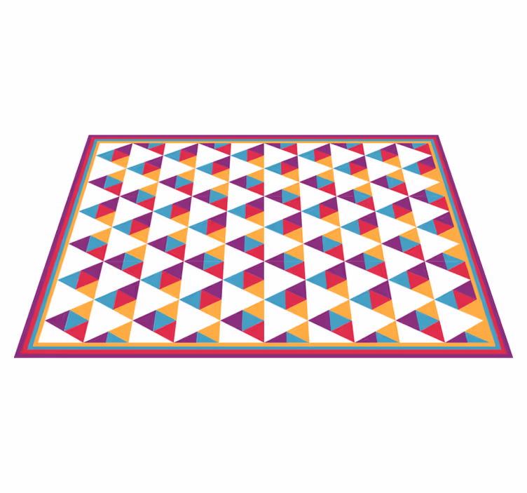 Eloisa kolmiomainen motiivi geometrinen vinyylimatto - Tenstickers