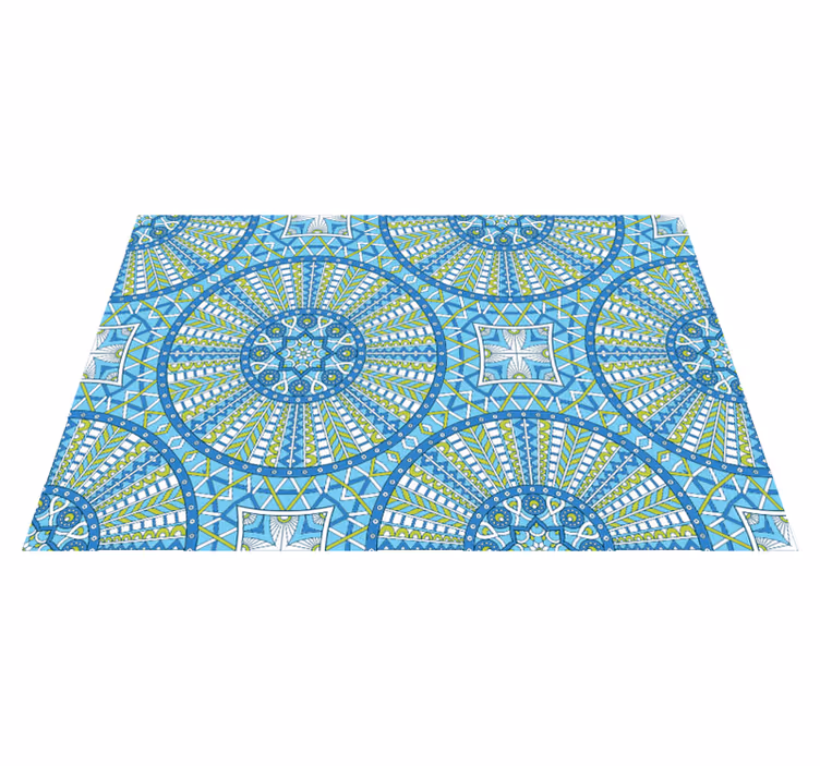Tyylikkäitä geometrisia kuvioita mandala vinyylimatto - Tenstickers