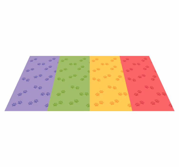 Tassunjälki-aihe vinyylimatto - Tenstickers